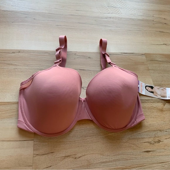 Warner’s underarm smoothing with mesh convertible T-shirt Bra 36D Pink color - Picture 2 of 6